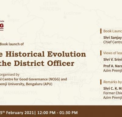 Book Review - "The Historical Evolution of the District Officer" - 05th February 2021 - V. Srinivas
