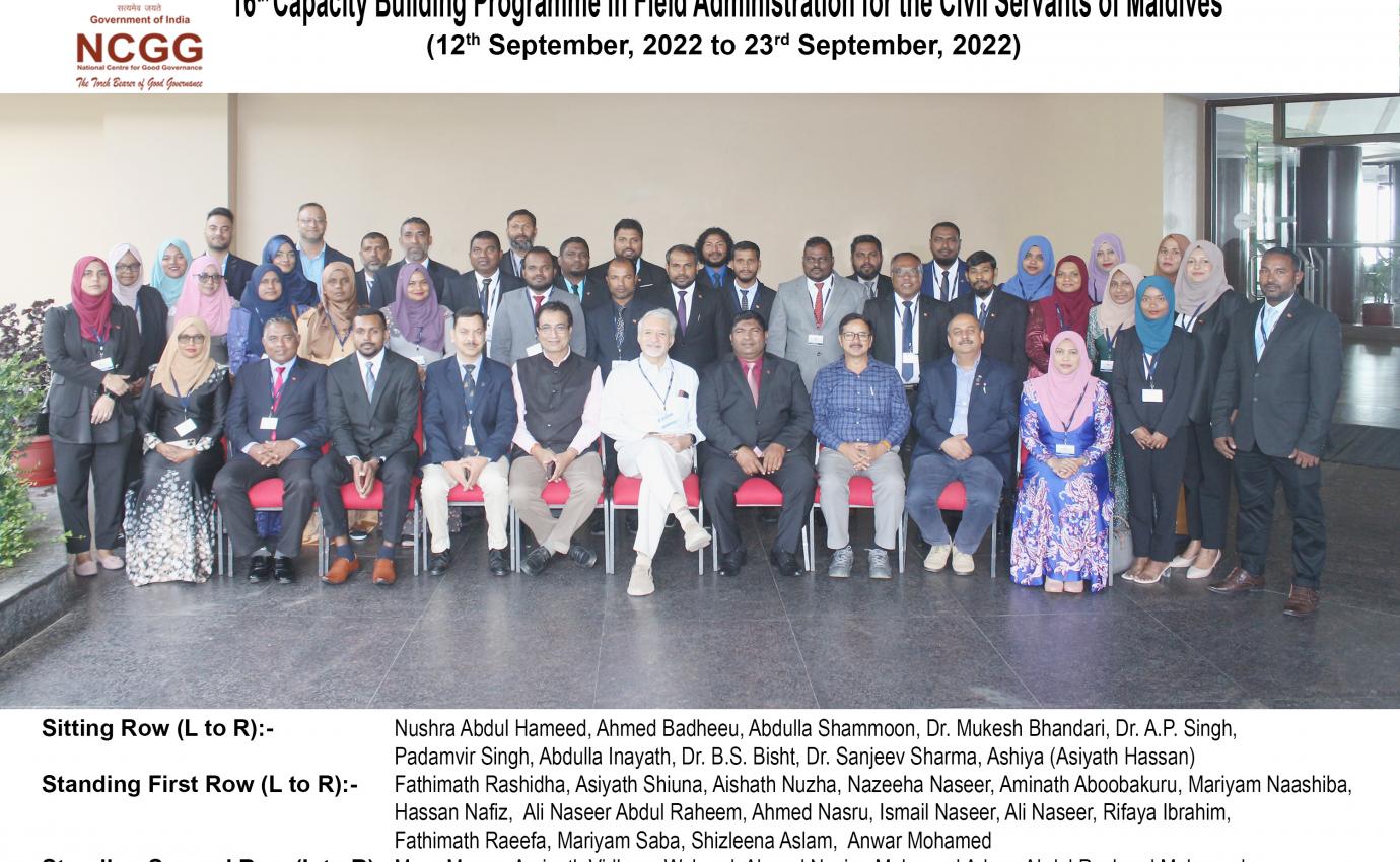 Capacity Building Programme - Maldives 