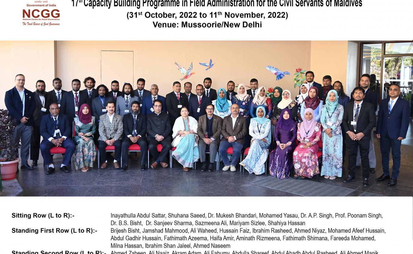 Capacity Building Programme - Maldives 
