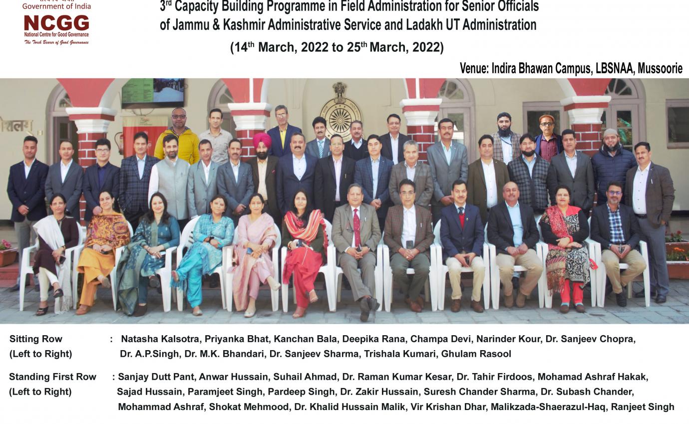 Capacity Building Programme - Jammu & Kashmir 