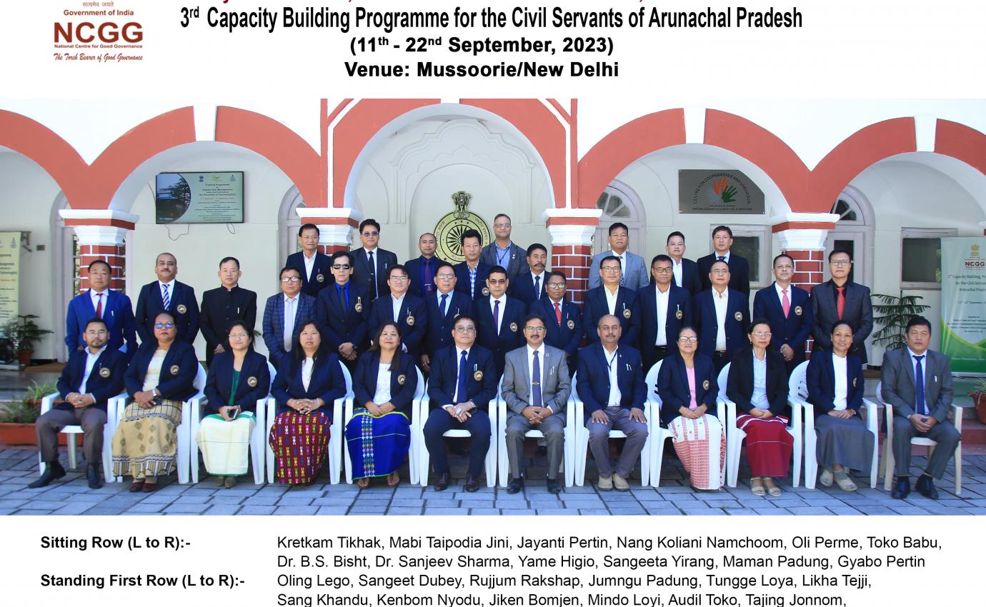 Capacity Building Programmes - Arunachal Pradesh