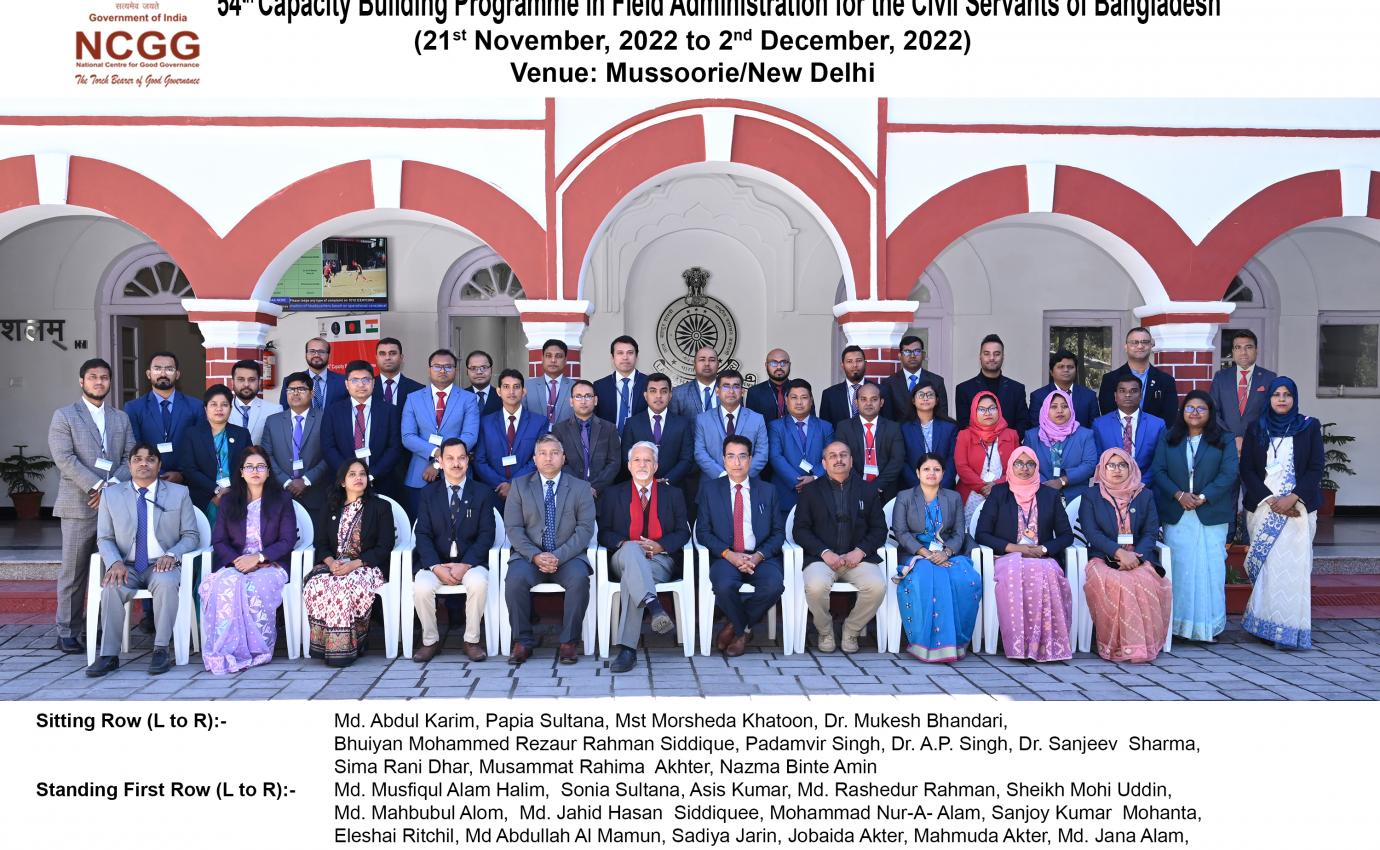 Capacity Building Programme - Bangladesh 