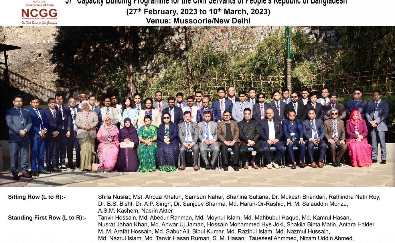 Capacity Building Programme - Bangladesh 