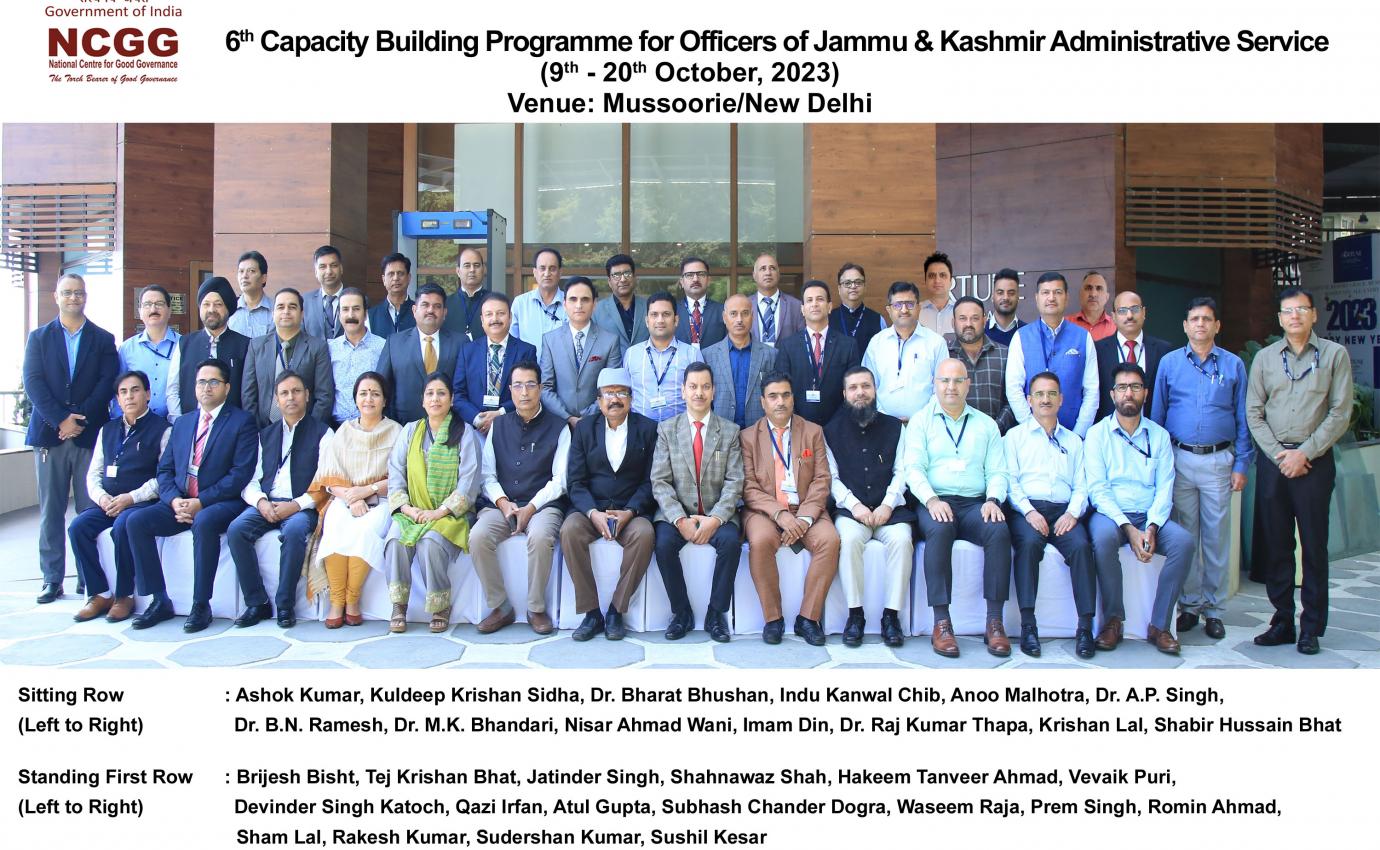 Capacity Building Programme - Jammu & Kashmir 