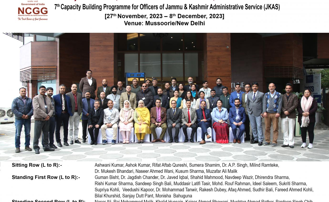 Capacity Building Programme - Jammu & Kashmir 